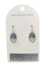 Custom Sand Wave Dangle Earring - Gold