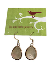 Teardrop Earrings - Gold/Mother of Pearl