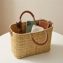 Moroccan Woven Straw Tote Bag - 3 Sizes