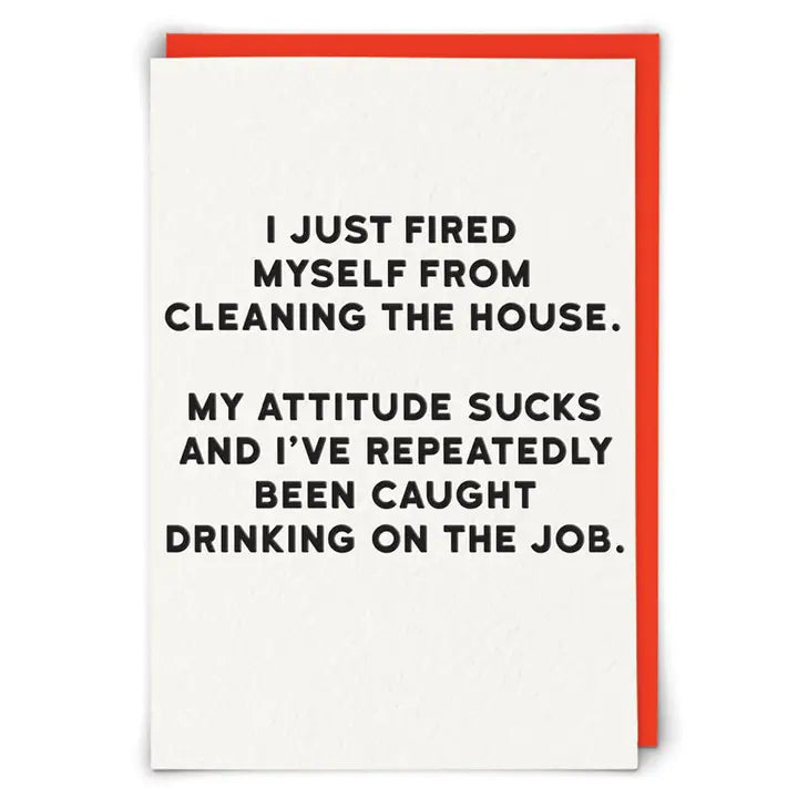 Fired Greeting Card