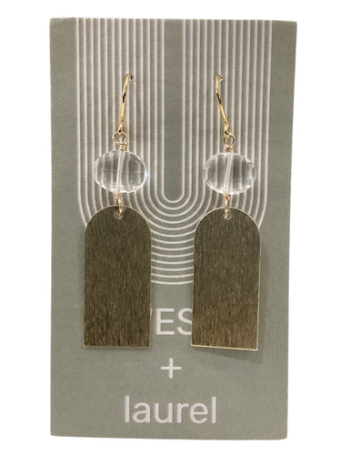 Fancy Gemstone Earrings - Half Arch