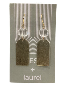 Fancy Gemstone Earrings - Half Arch