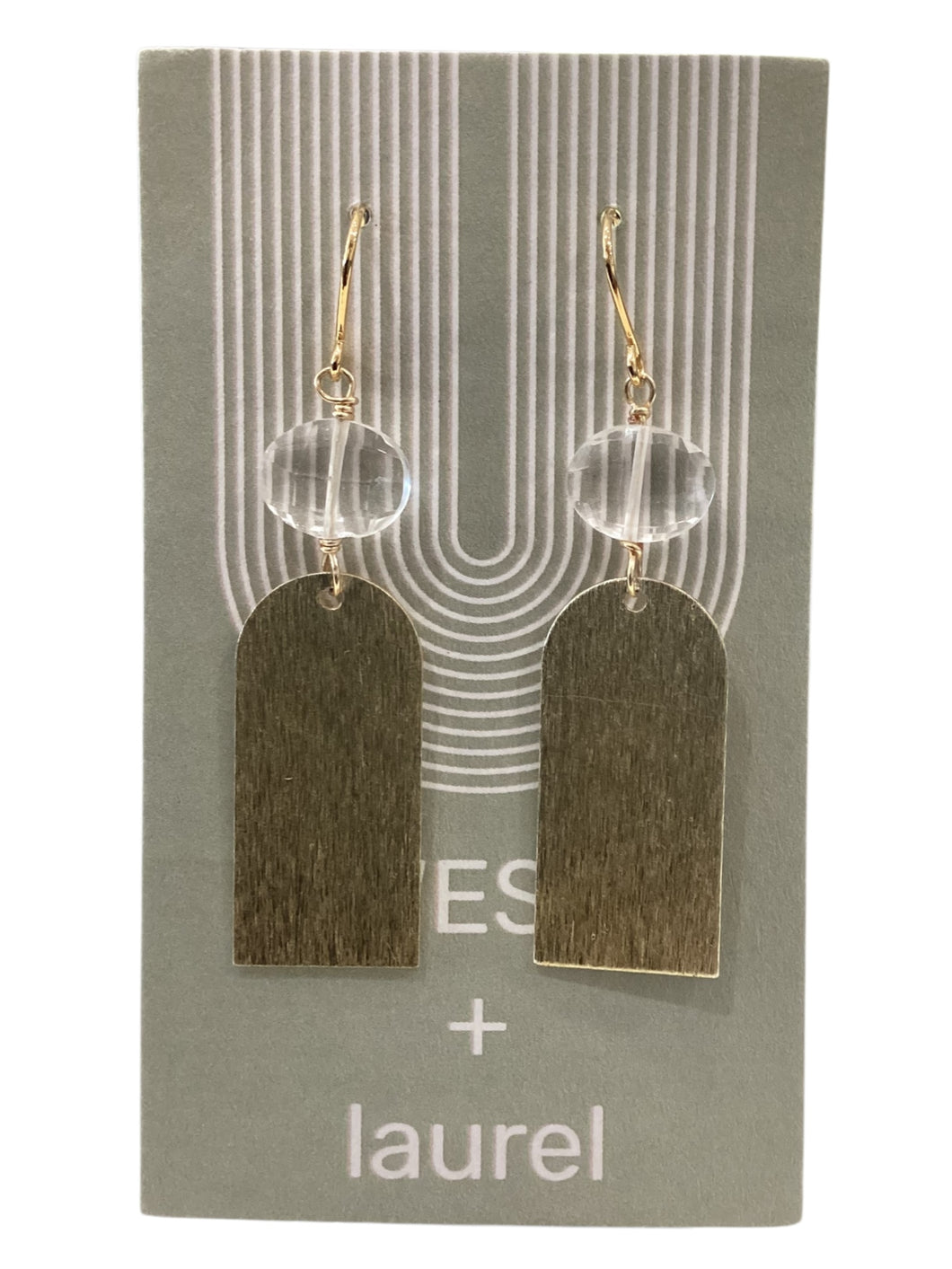 Fancy Gemstone Earrings - Half Arch