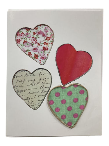 Notecard - Four Hearts