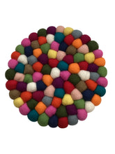 Round Felt Ball Trivet - Multicolor