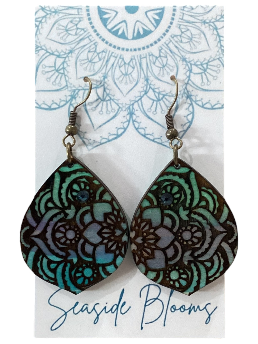 Green Boho Earrings