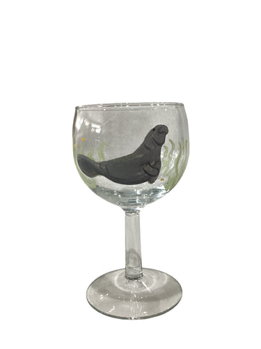 Manatee Champagne Glass