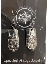 Silver Plate Stem Earrings