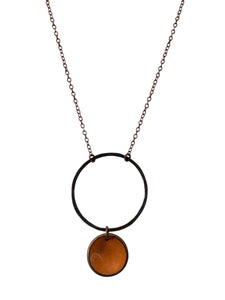 Penny Patina Revolve Necklace - Large - Copper/Cantaloupe