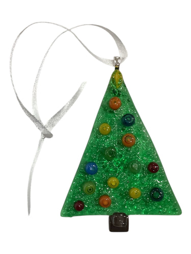 Christmas Ornament - Green Tree with Ornaments
