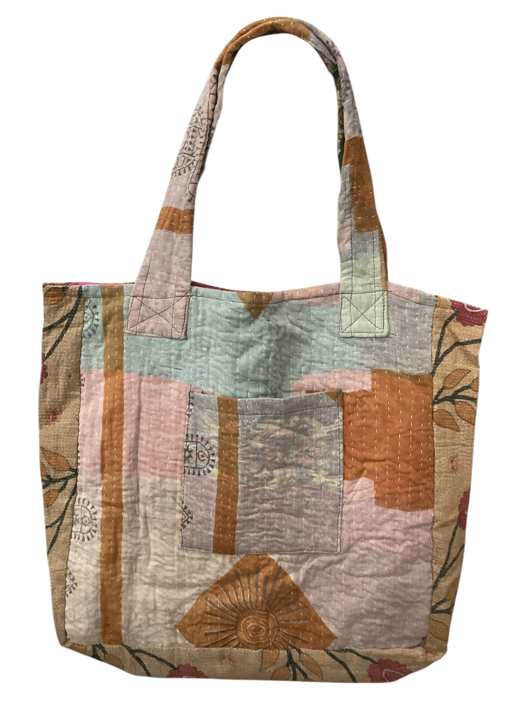 Kantha Pocket Tote Bag