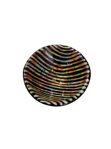 Black Stripped w/ Multi Colors