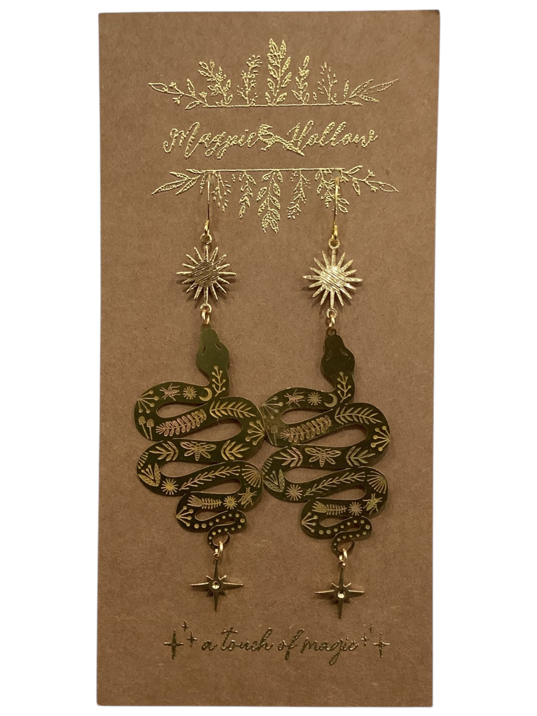 Serpent & Star Earrings