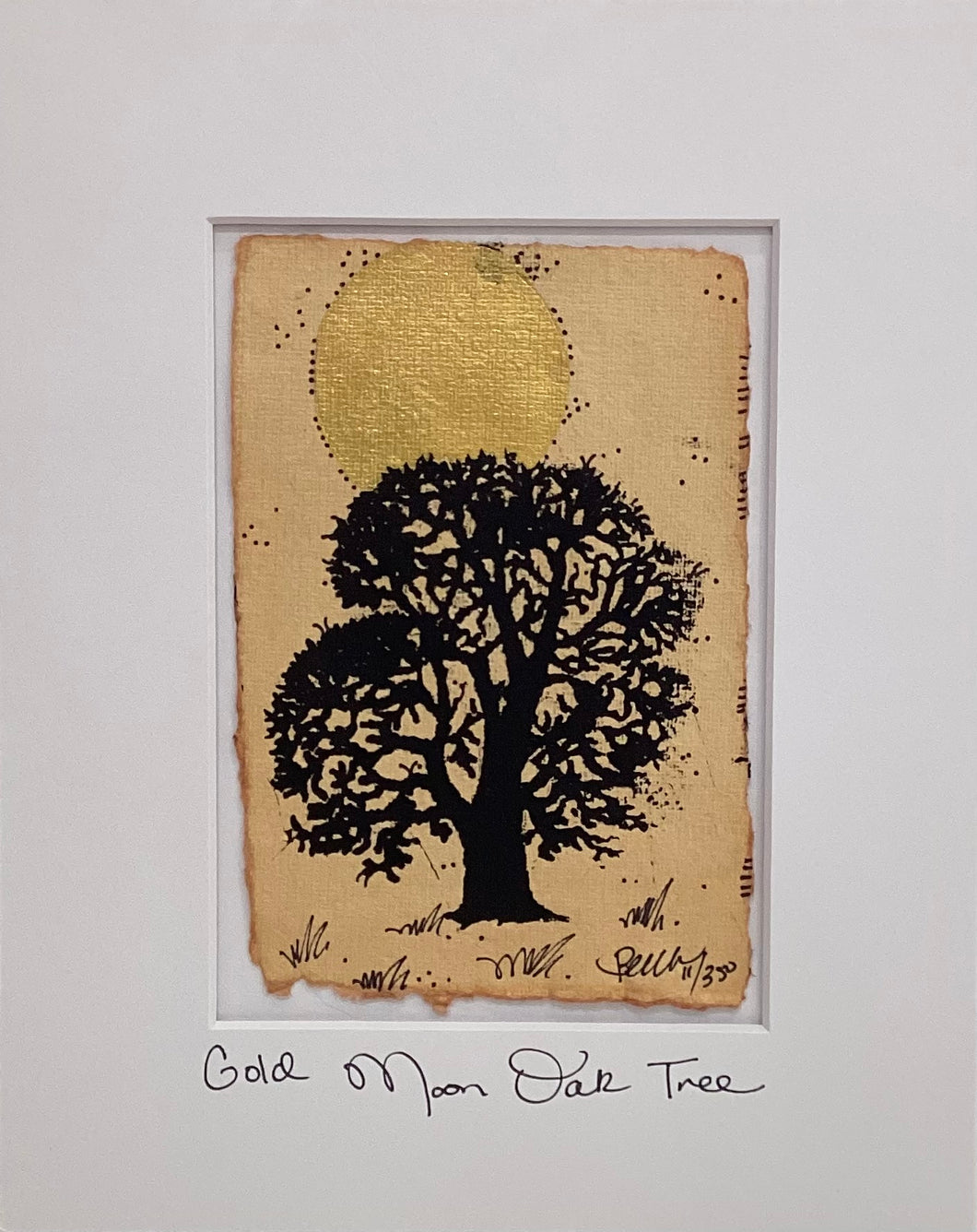 Gold Moon Oak Tree - Original - 8