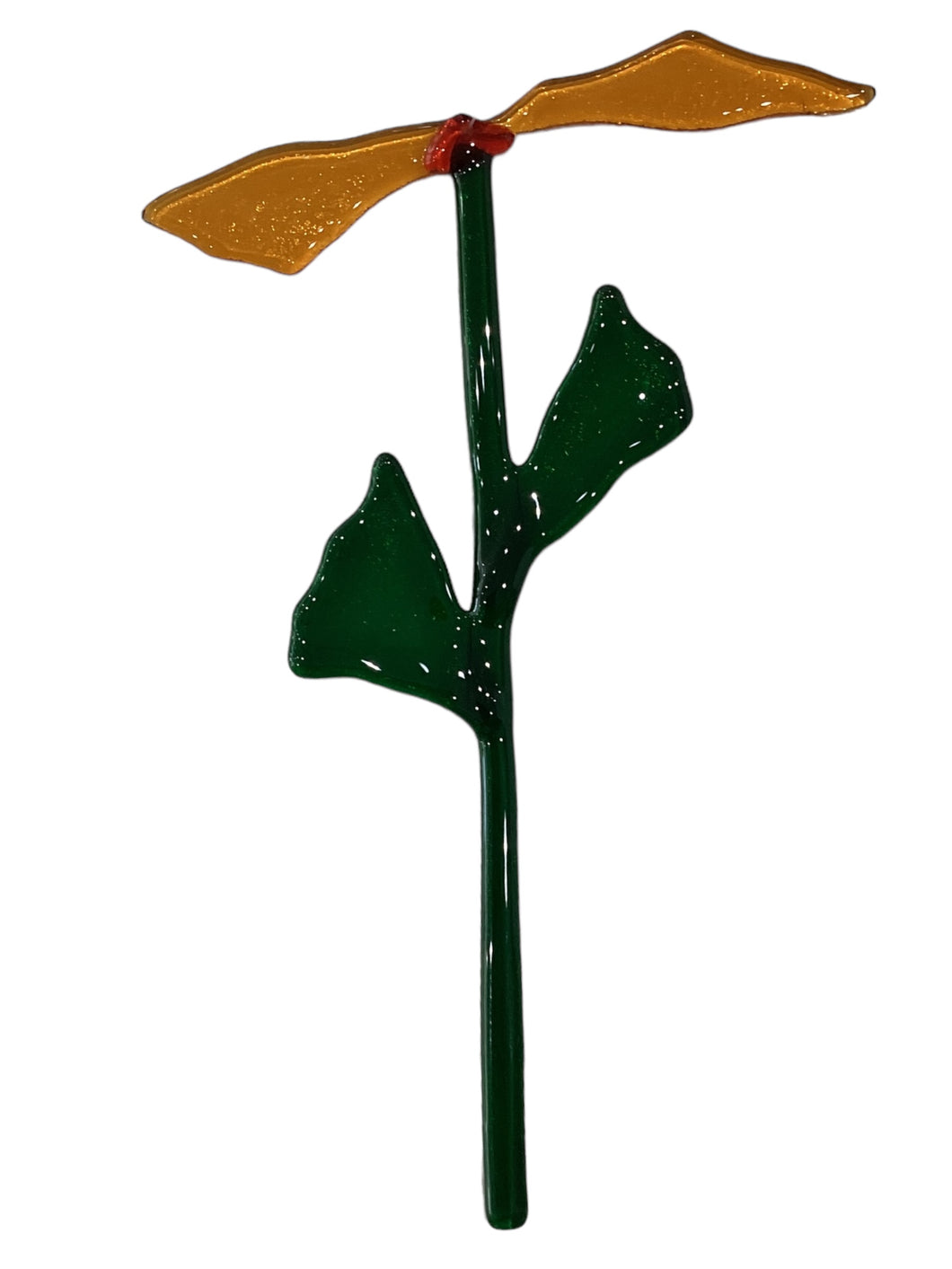 Single Stem Suncatcher - Yellow & Red