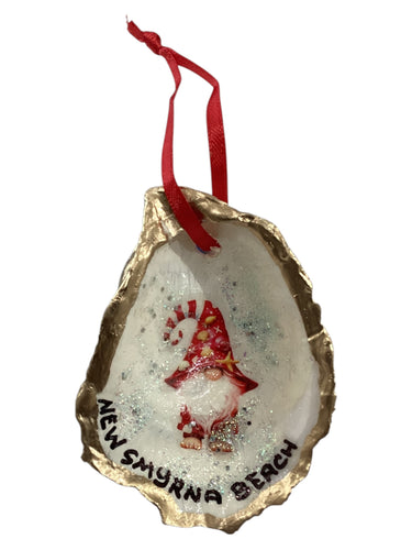 Holiday Oyster Ornament - Gnome