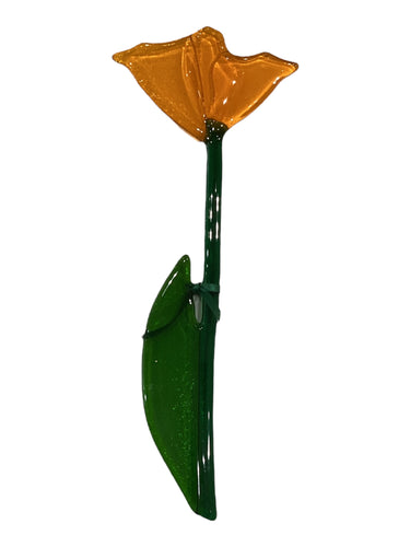 Single Stem Suncatcher - Orange