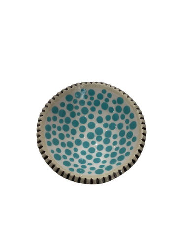 Blue Polka Dot Dish