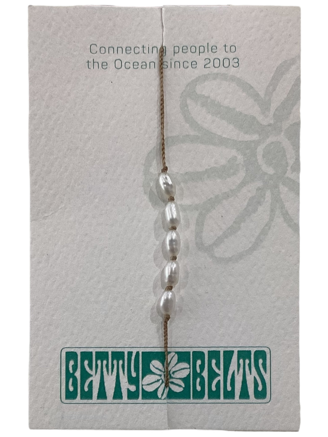 Briana Pearl Anklet - Sand