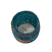 Tea Light Holder with Candle - Pumpkin