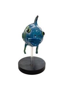 Blue Fish w/ Black Tail - Large Stand