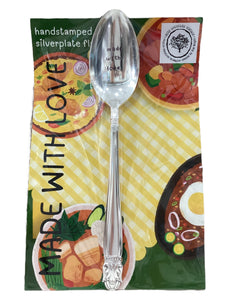 "Made With Love" Serving Spoon
