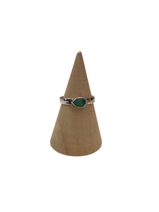 Sterling Silver Emerald Ring