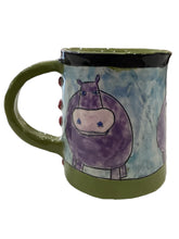 Animal Mug - Hippo/Moss Green