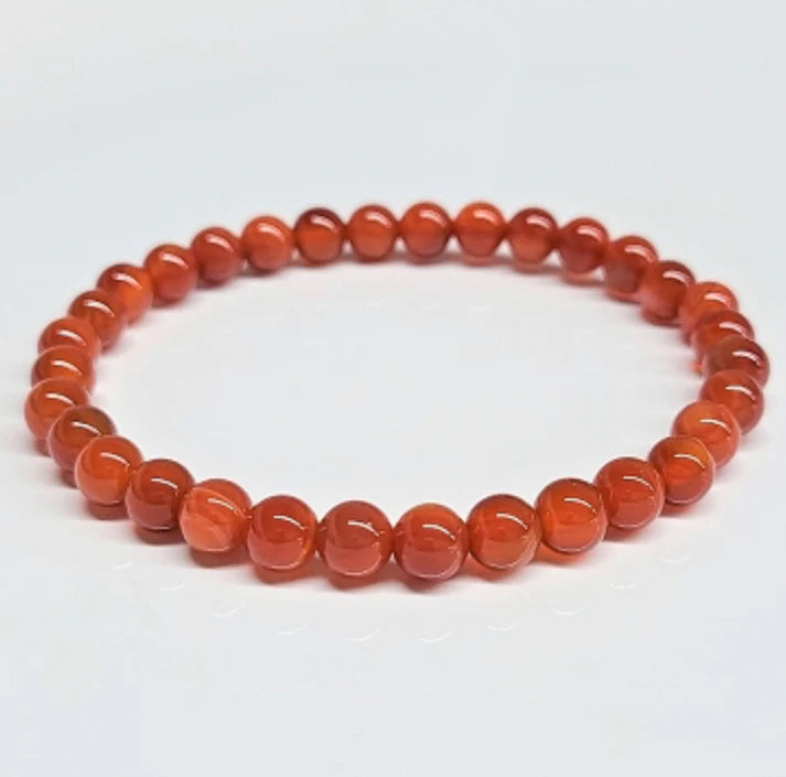 Carnelian Bracelet - 6mm