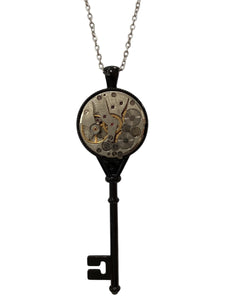 Steampunk Movement Key Necklace