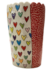 Tall Heart Vase