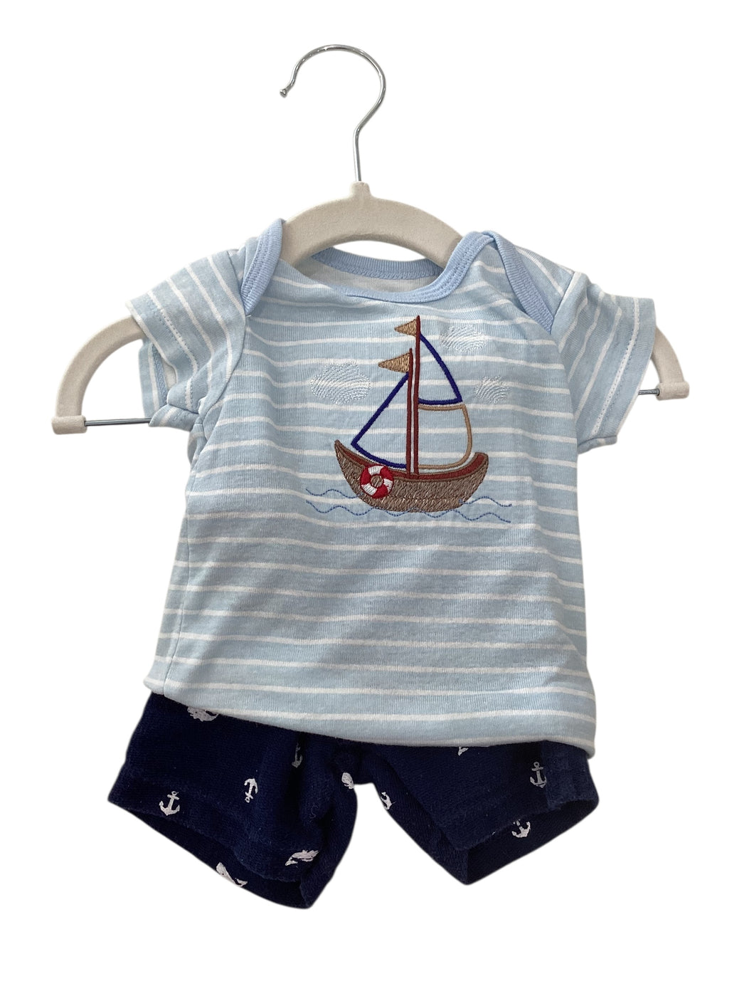 6-9 M Two Piece Set - Sailboat