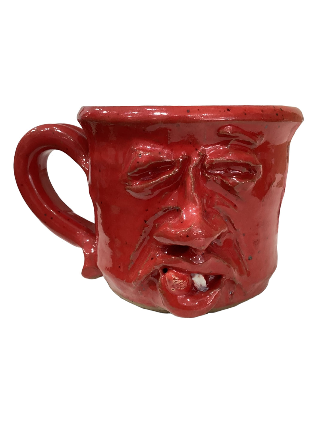 Face Mug with Cigar