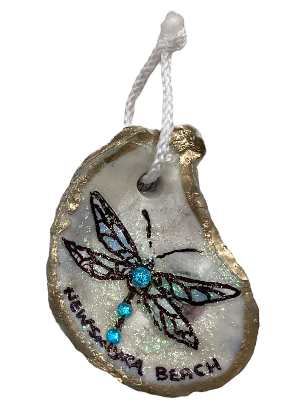 Dragonfly Oyster Ornament