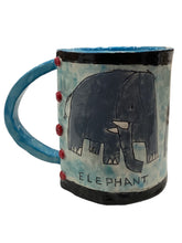 Animal Mug - Elephant/Blue