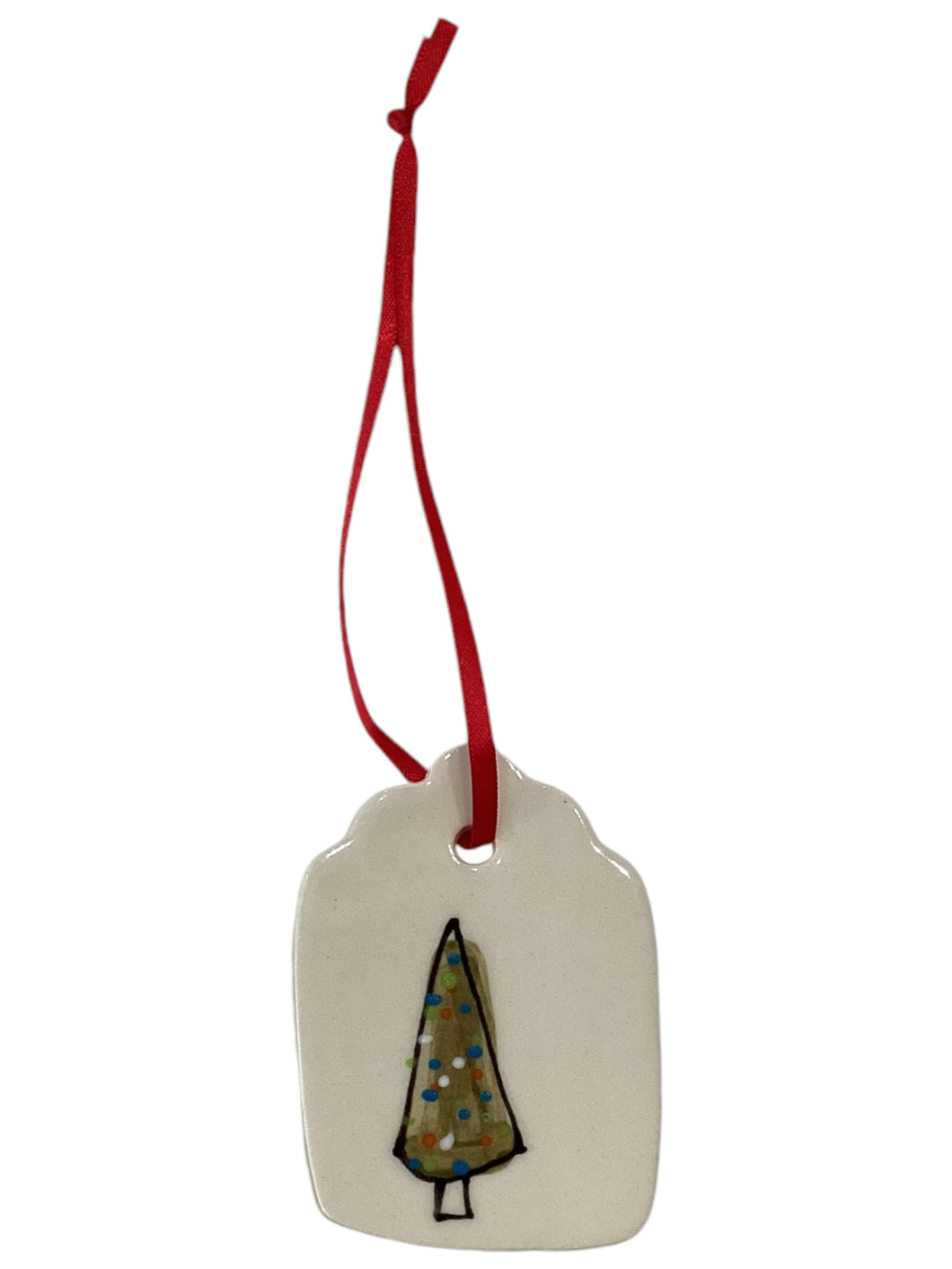 Holiday Tag Ornament - Christmas Tree