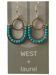 Mega Gemstone Earrings - Turquoise