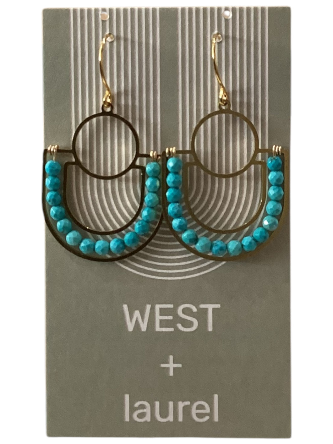 Mega Gemstone Earrings - Turquoise