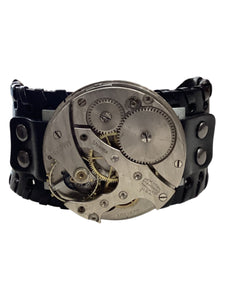 Steampunk Movement Belt Cuff Bracelet