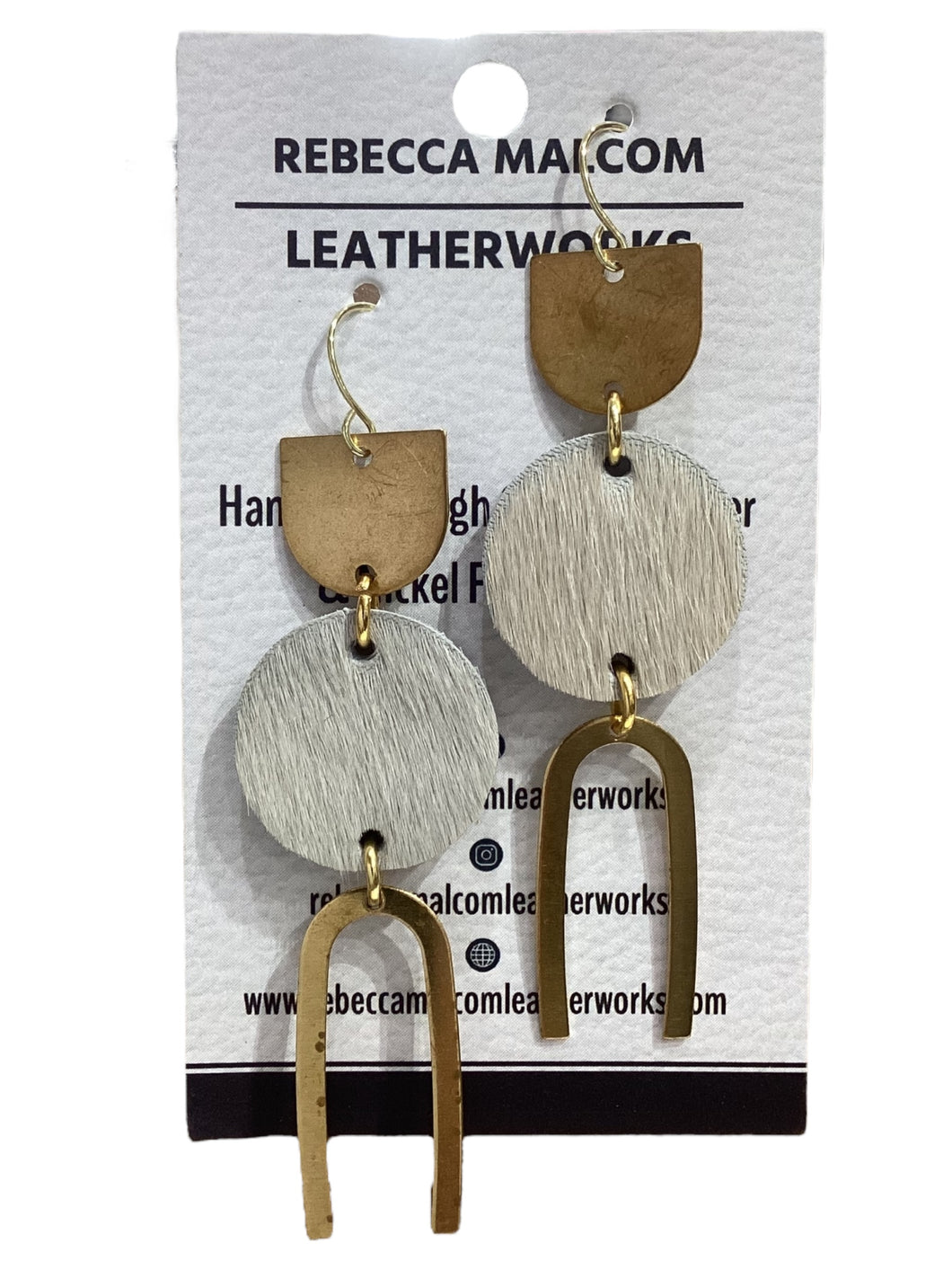 Squid Earrings - Cowhide