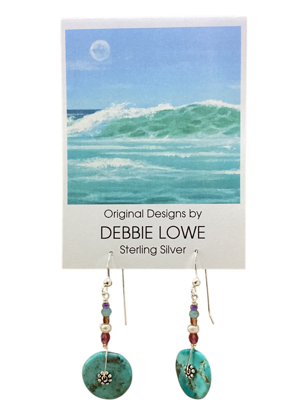 Turquoise Discs Earrings