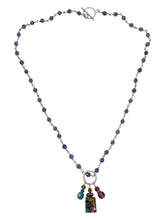 Millefiori & Purple Chain Necklace