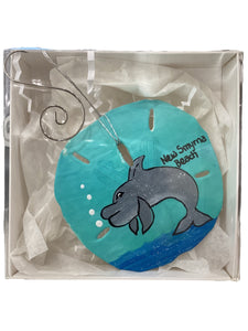 Sanddollar Ornament - Dolphin