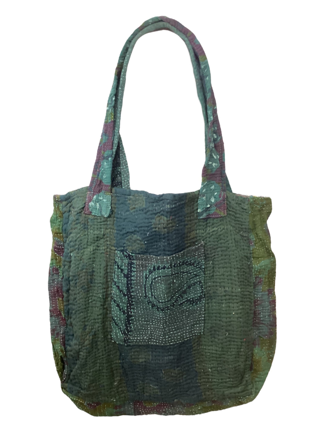 Kantha Pocket Tote Bag