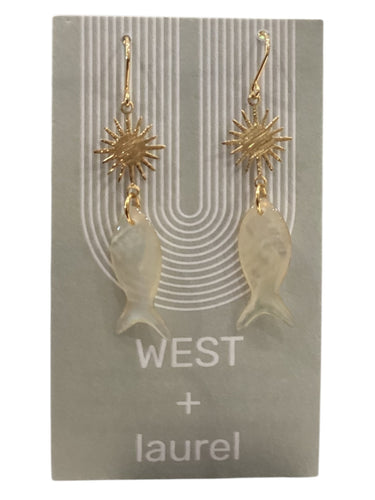 Classic Earrings - Sun + Fish