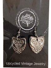 Silver Plate Stem Earrings