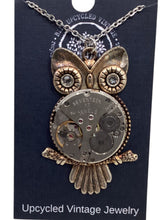 Steampunk Owl Movement Necklace