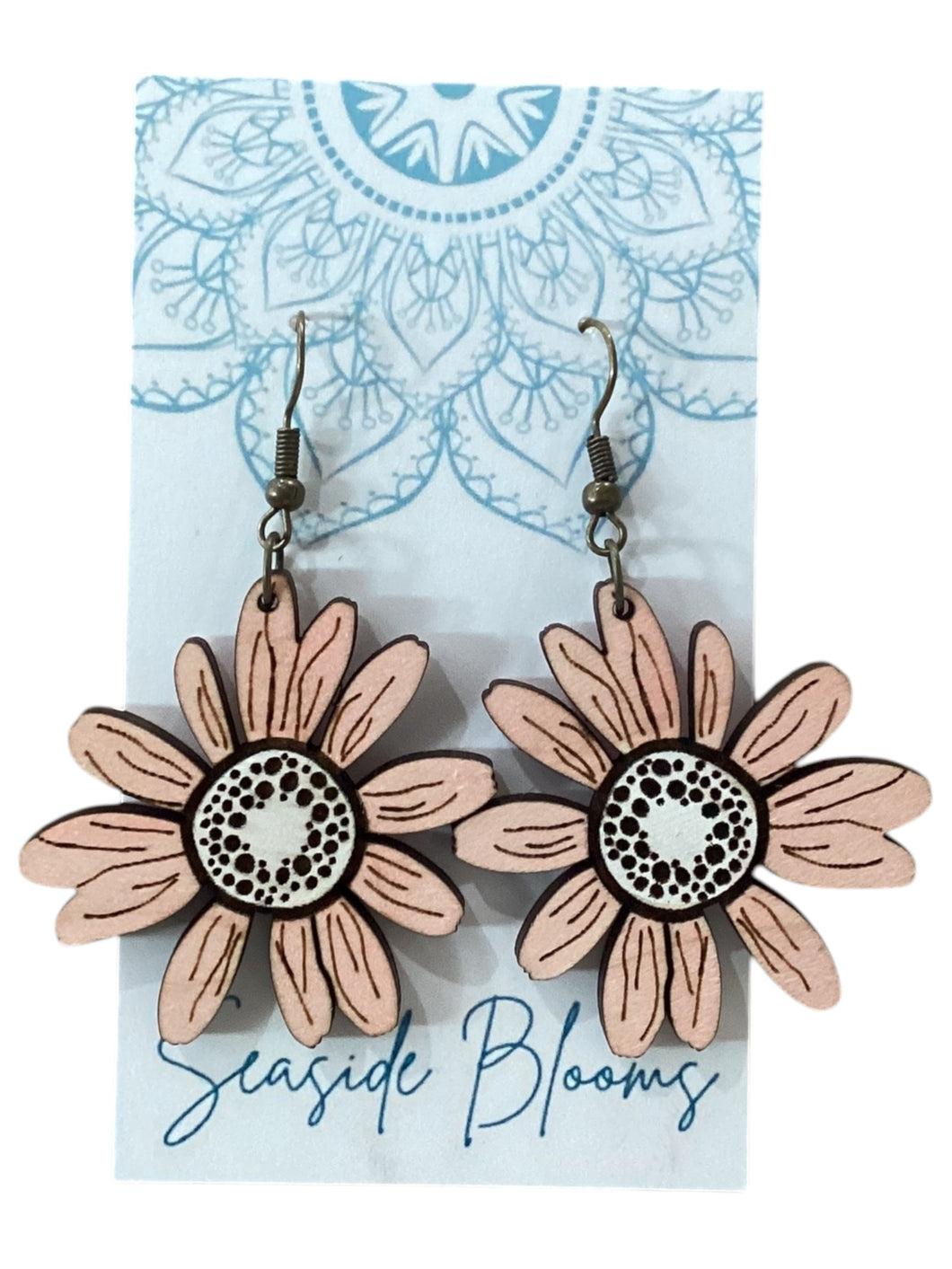 Pink Daisy Earrings