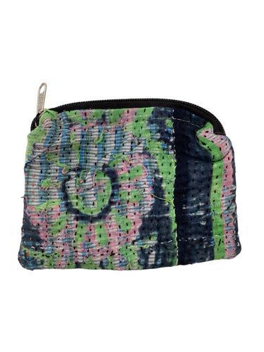 Kantha Zipper Pouch Bag - Small