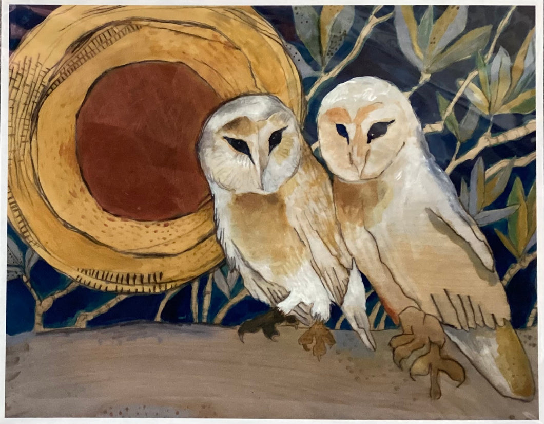 Copper Moon Barn Owls - Print - 11
